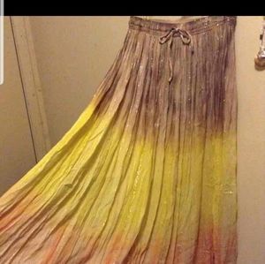 🤎🌼Anthropologie Tie-dye Boho Skirt🌼🤎